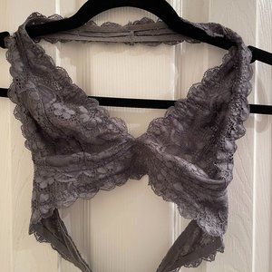 Gray Lace Bralette